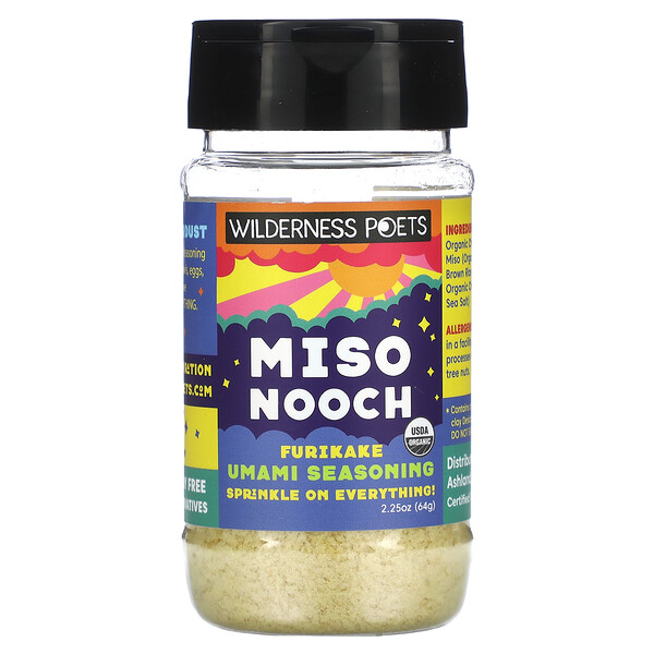 Miso Nooch, Furikake Umami Seasoning, 2.25 oz (64 g) Wilderness Poets