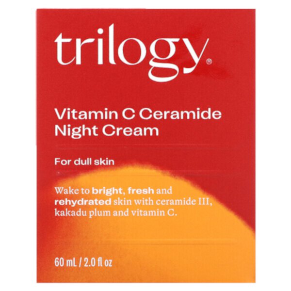 Ночной крем с керамидами и витамином С, 2 жидких унции (60 мл) Trilogy