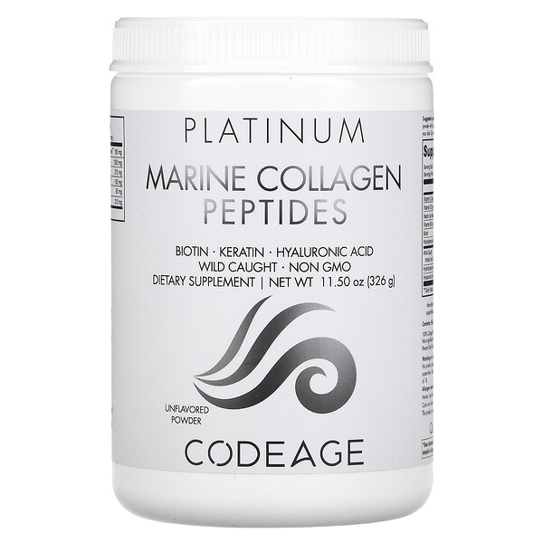 Морской коллаген Пептиды Платинум - 326г - Codeage Codeage