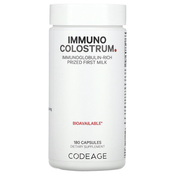 Иммунное Колострум - 180 капсул - Codeage Codeage
