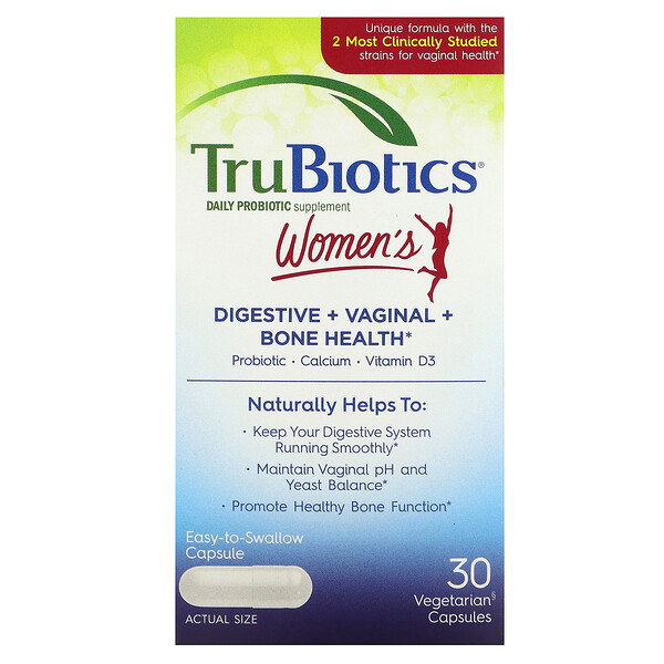 Women's Digestive + Vaginal + Bone Health , 30 Vegetarian Capsules TruBiotics