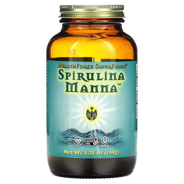 Спирулина Манна, 5,25 унции (149 г) HealthForce Superfoods