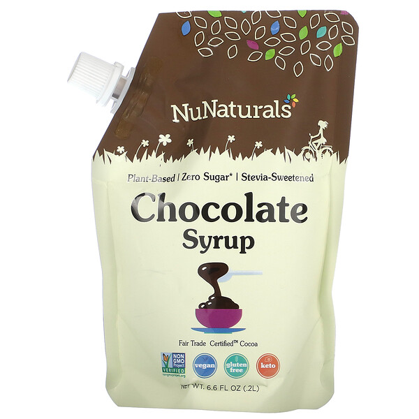 Chocolate Syrup, 6.6 fl oz (0.2 l) NuNaturals