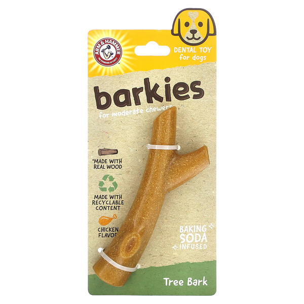 Игрушка для собак Barkies из натурального дерева с прочным вкусом и умеренной степенью жевательной твердости Arm & Hammer