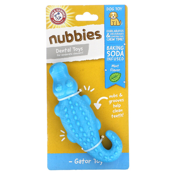 Игрушка для собак Nubbies – зубная игрушка с освежающим мятным вкусом для собак умеренной силы жевания Arm & Hammer