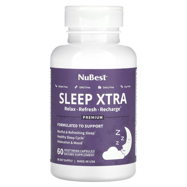 Sleep Xtra, 60 вегетарианских капсул NuBest