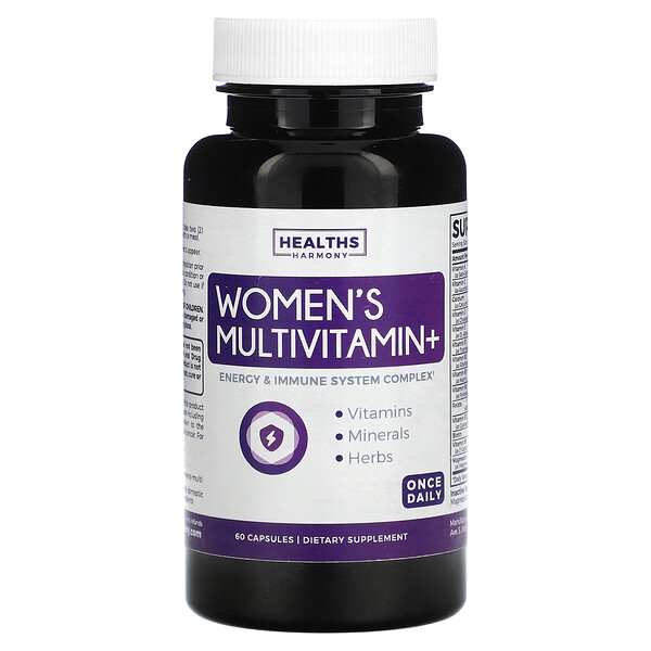 Женские мультивитамины+, 60 капсул Healths Harmony
