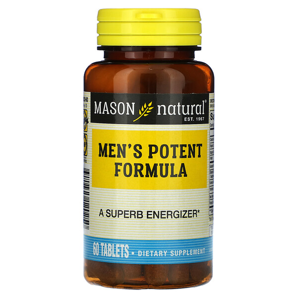 Формула для мужчин, Повышение потенции - 60 таблеток - Mason Natural Mason Natural
