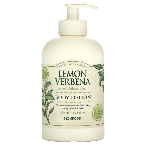 Body Lotion, Lemon Verbena, 15.21 fl oz (450 ml) SKINFOOD