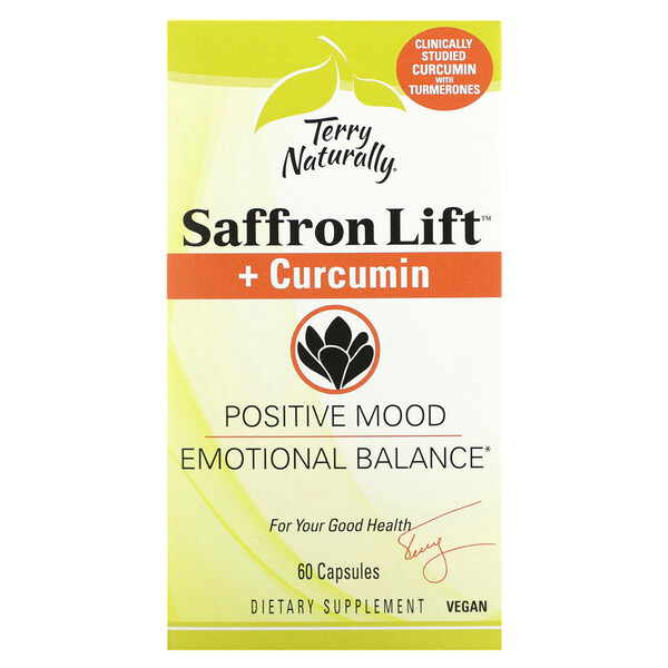 Saffron Life + куркумин, 60 капсул Terry Naturally