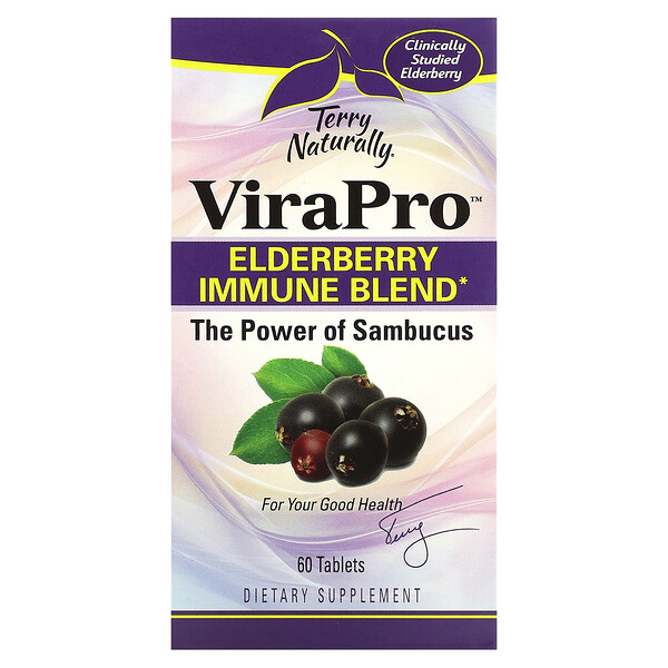 ViraPro, Elderberry Immune Blend, 60 Tablets (Таблетки) Terry Naturally