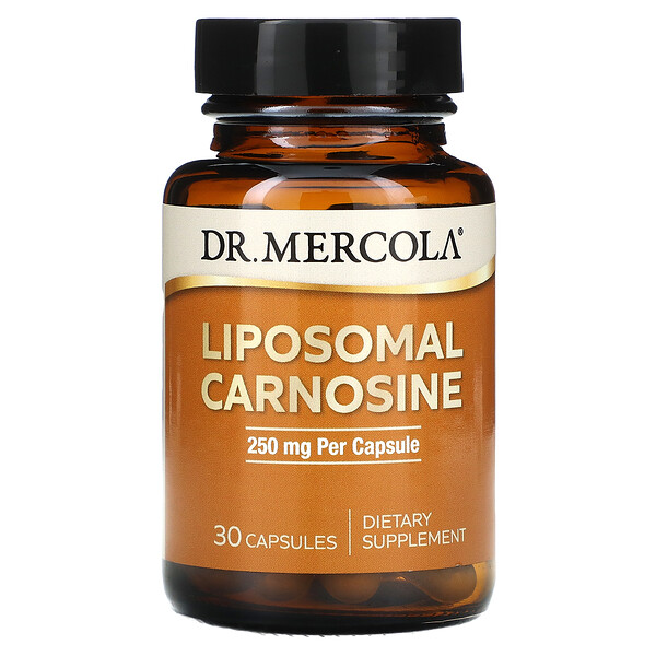 Liposomal Carnosine, 250 mg , 30 Capsules Dr. Mercola