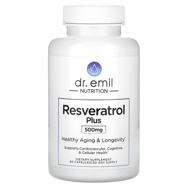Resveratrol Plus, 250 mg, 60 Capsules Dr. Emil Nutrition