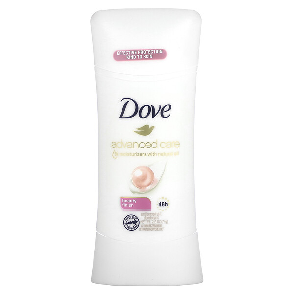 Advanced Care, Дезодорант-антиперспирант, Beauty Finish, 2,6 унции (74 г) Dove