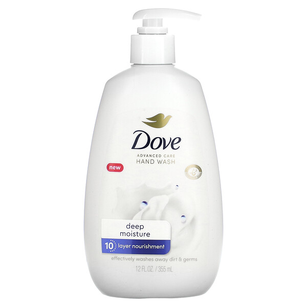 Средство для мытья рук Advanced Care, глубокое увлажнение, 12 жидких унций (355) Dove