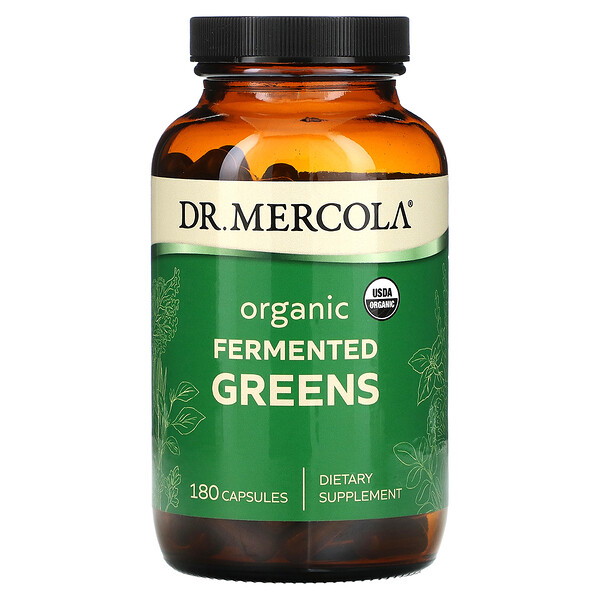 Органическая ферментированная зелень, 180 капсул Dr. Mercola