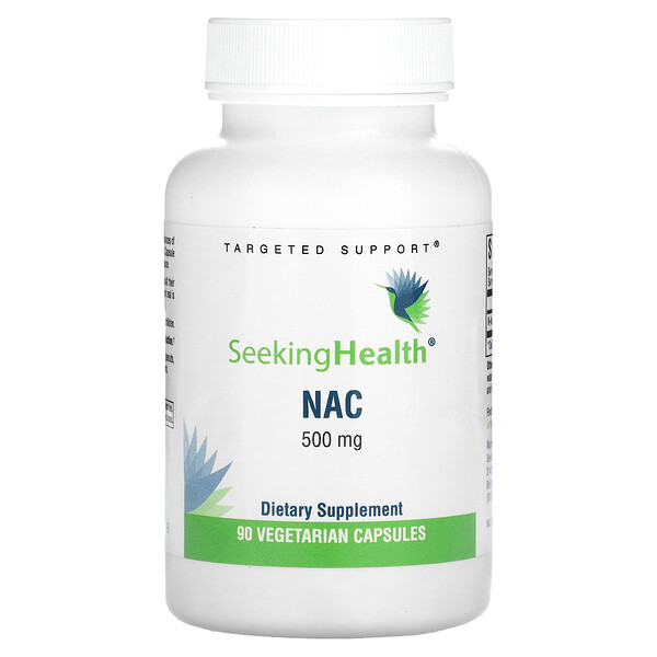 NAC, 500 мг, 90 вегетарианских капсул - Seeking Health Seeking Health