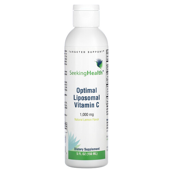 Оптимальный Липосомальный Витамин C, Натуральный Лимон - 1000 мг - 150 мл - Seeking Health Seeking Health