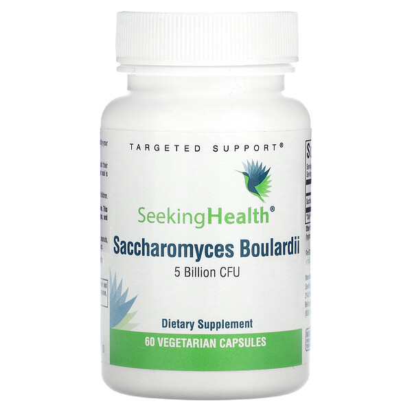 Saccharomyces Boulardii - 5 миллиардов КОЕ - 60 вегетарианских капсул - Seeking Health Seeking Health