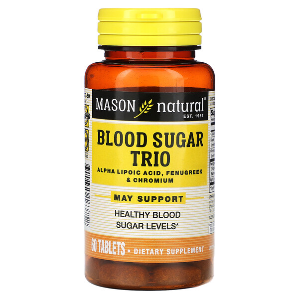 Blood SugarTrio, 60 Tablets (Таблетки) Mason Natural