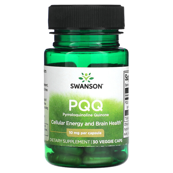 PQQ, 10 мг, 30 растительных капсул Swanson
