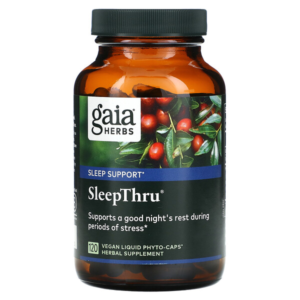 SleepThru, 120 веганских жидких фито-капсул - Gaia Herbs Gaia Herbs