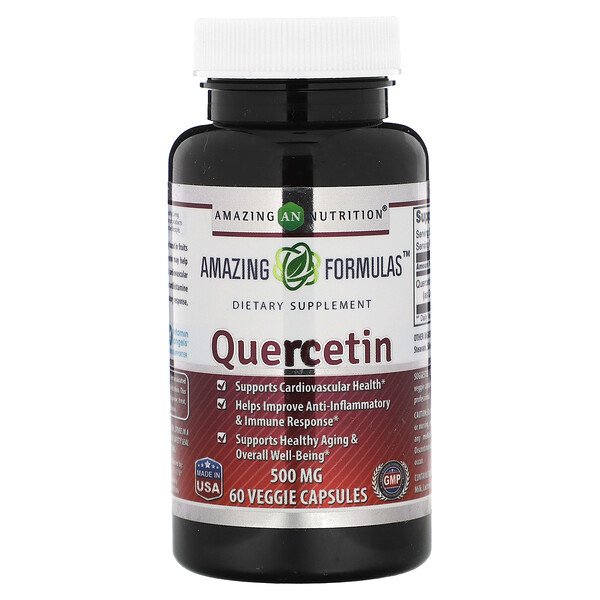 Кверцетин - 500 мг - 60 растительных капсул - Amazing Nutrition Amazing Nutrition