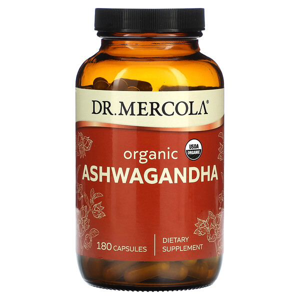Органическая Ашваганда - 180 капсул - Dr. Mercola Dr. Mercola