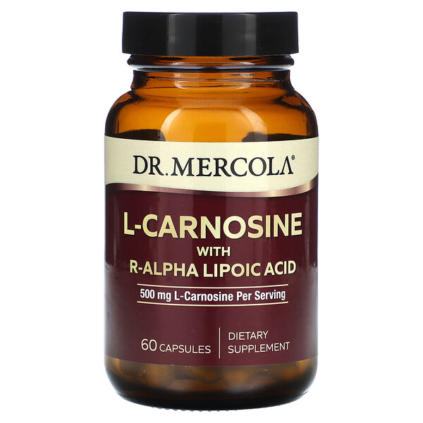 L-Carnosine with R-Alpha Lipoic Acid, 250 mg, 60 Capsules Dr. Mercola