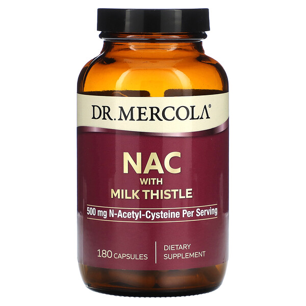 NAC with Milk Thistle, 250 mg, 180 Capsules Dr. Mercola