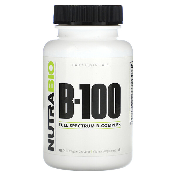 B-100, 90 растительных капсул NutraBio