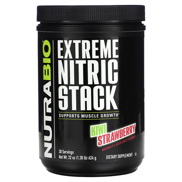 Extreme Nitric Stack, Киви-клубника, 1,38 фунта (624 г) NutraBio