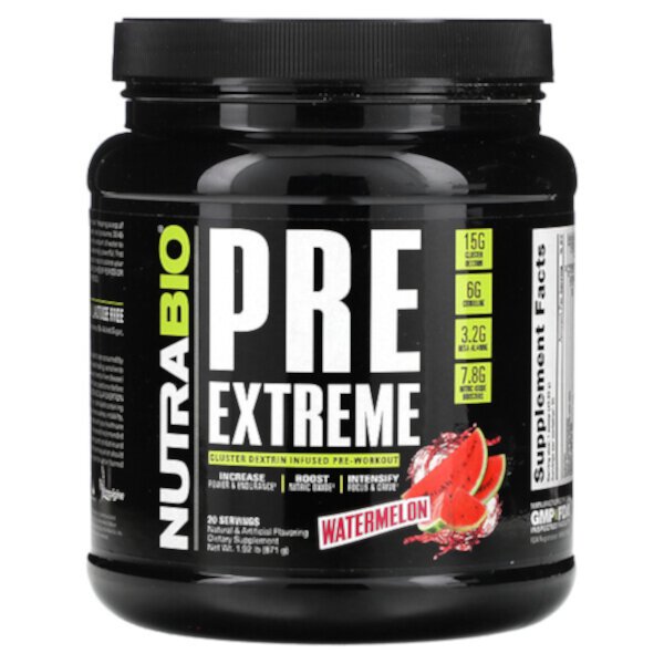 PRE Extreme, Watermelon, 1.92 lb (Фунты) (871 g ) NutraBio