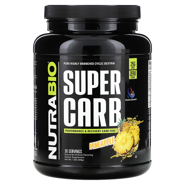 Super Carb, Pineapple, 1.9 lb (Фунты) (840 g) NutraBio