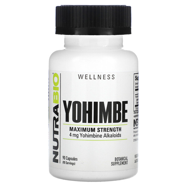 Yohimbe 100 mg - 90 Капсул - NutraBio NutraBio