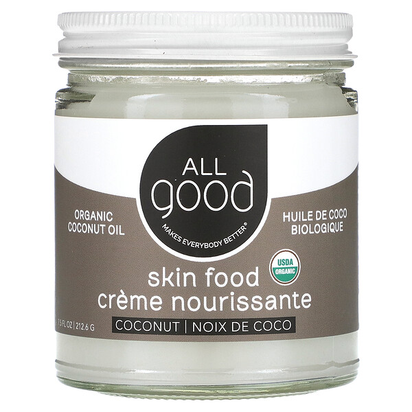 Skin Food, Органическое кокосовое масло, 7,5 жидких унций (212,6 г) All Good Products