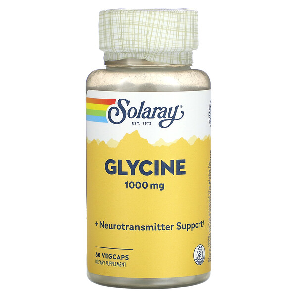 Glycine , 1,000 mg , 60 VegCaps Solaray