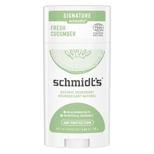 Natural Deodorant Aluminum-Free - Fresh Cucumber -- 2.65 oz Schmidt's