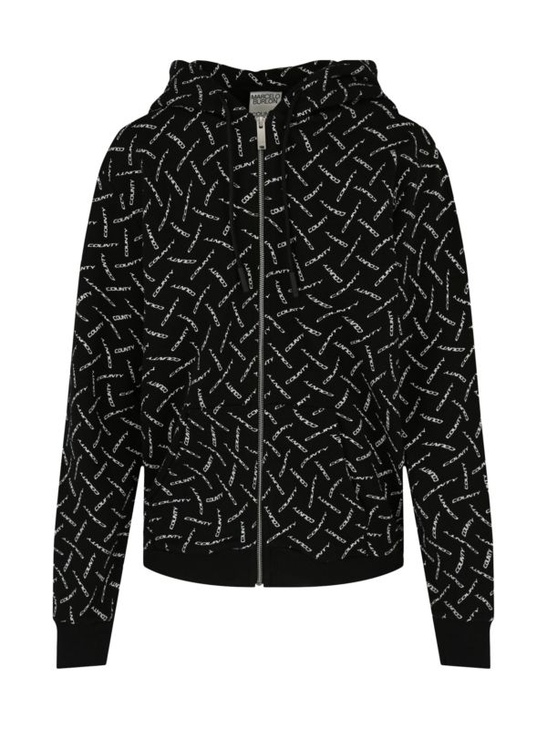 Marcelo burlon zip hoodie sale