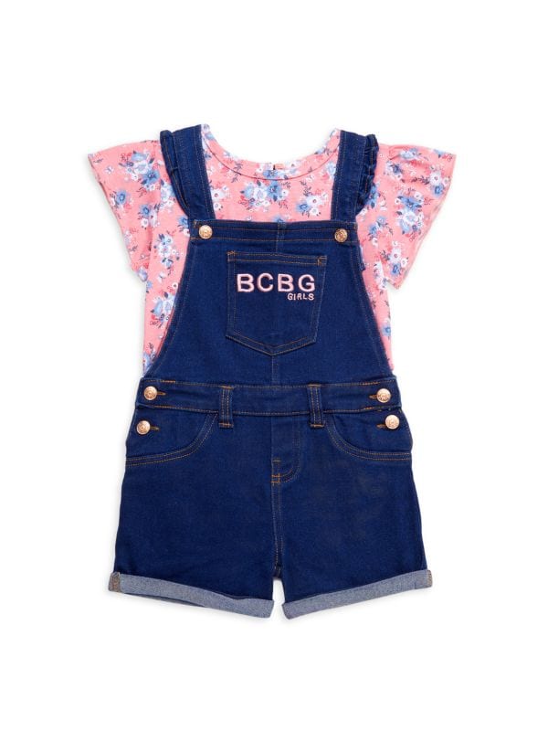Комплект из двух шорт и футболки с цветочным принтом для маленькой девочки BCBG Girls