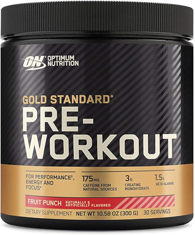 Gold Standard Pre-Workout For Performance and Energy Fruit Punch -- 30 Servings (Порции) Optimum Nutrition