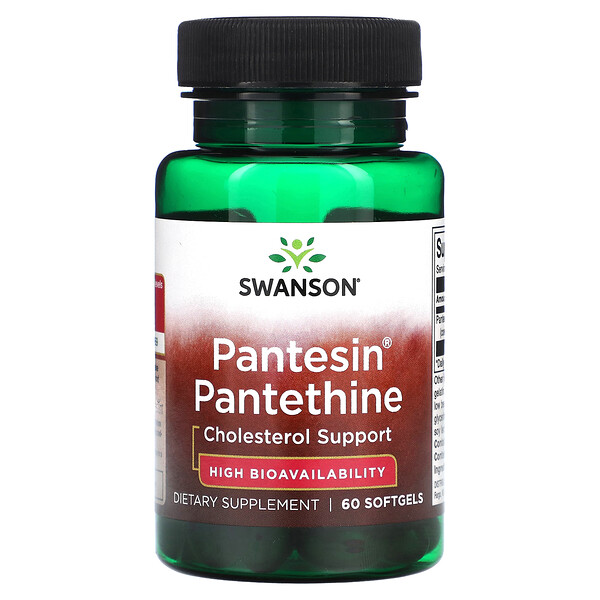 Пантезин Пантетин, 60 мягких таблеток Swanson