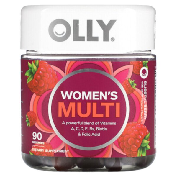 Женский мультивитамин, Blissful Berry - 90 жевательных мармеладок - OLLY OLLY