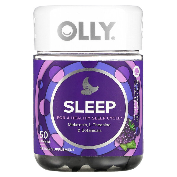 Sleep, Blackberry Zen, 50 жевательных конфет OLLY