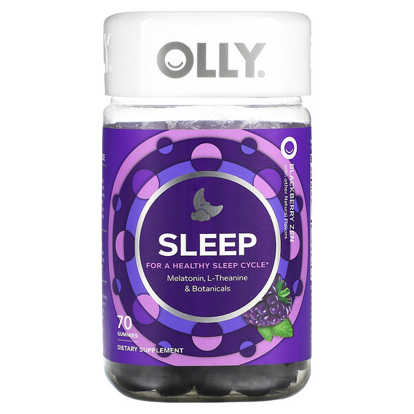 Sleep, Blackberry Zen, 70 жевательных конфет OLLY