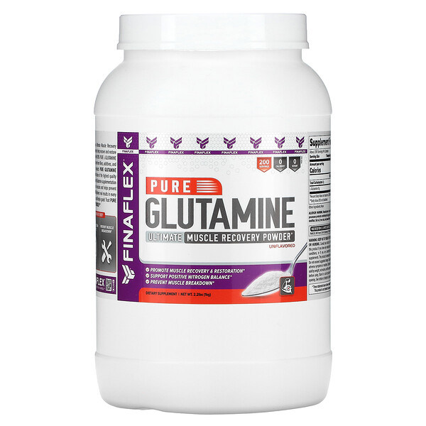 Чистый глютамин, без ароматизаторов, 2,2 фунта (1 кг) Finaflex