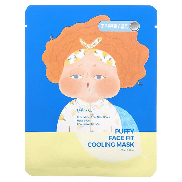 Охлаждающая косметическая маска Puffy Face Fit, 10 тканевых масок, по 0,81 унции (23 г) каждая Isntree