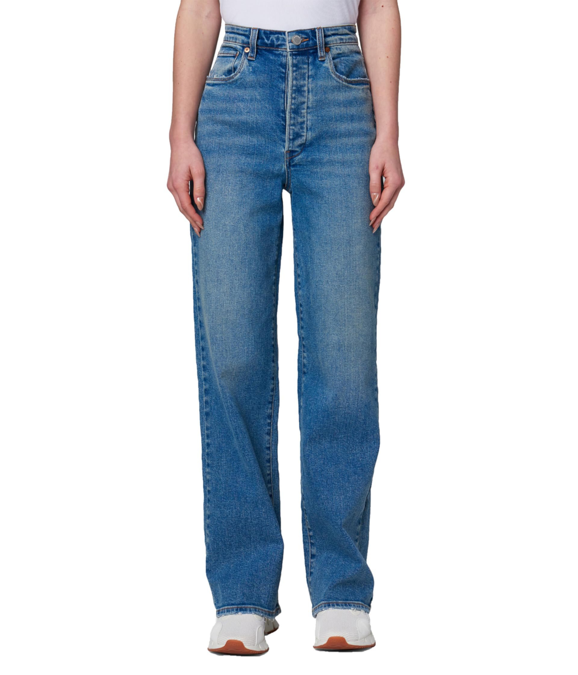 Franklin Rib Cage Five-Pocket Wide Leg Jeans in Mixtape Blank NYC