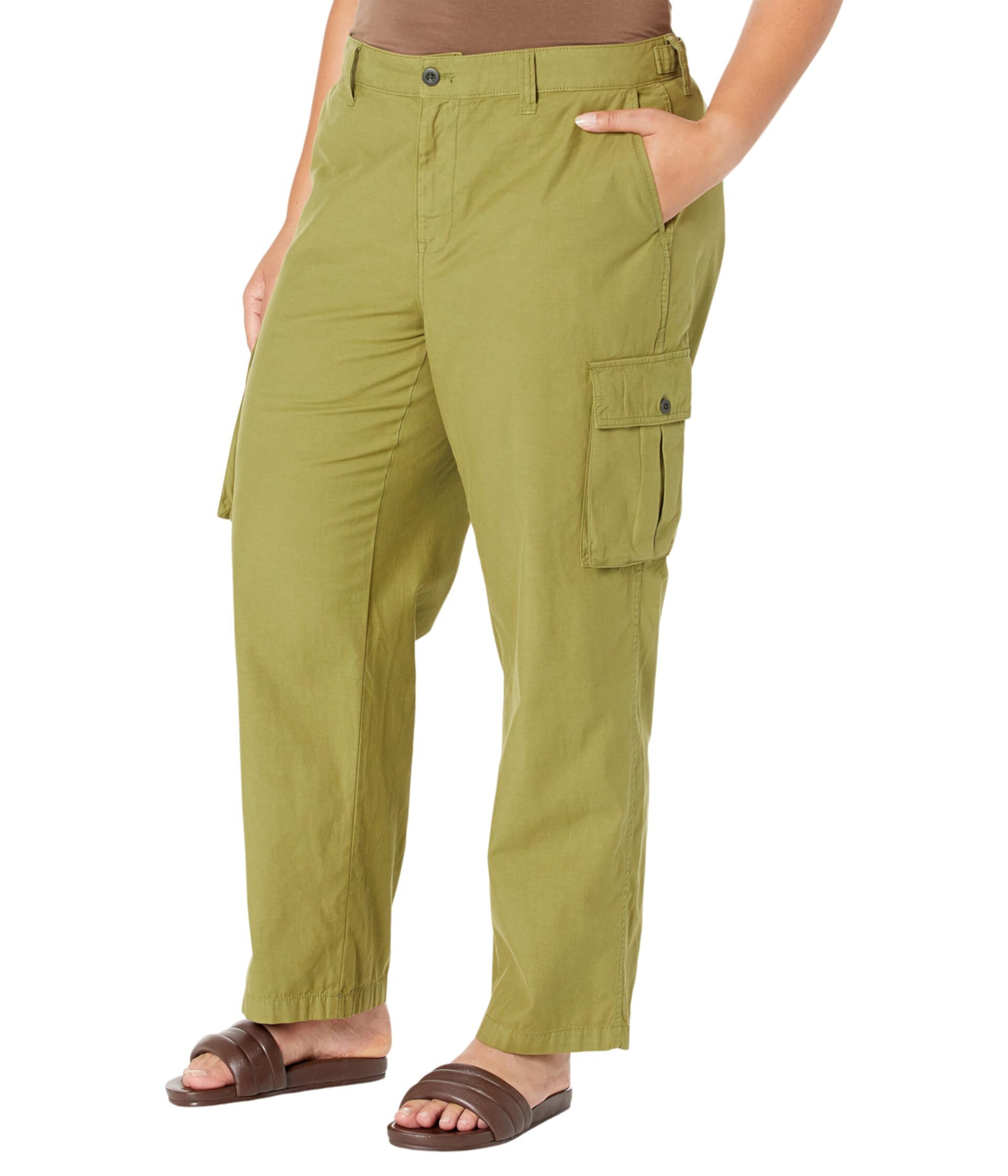 Plus Garment-Dyed Low-Slung Straight Cargo Pants Madewell