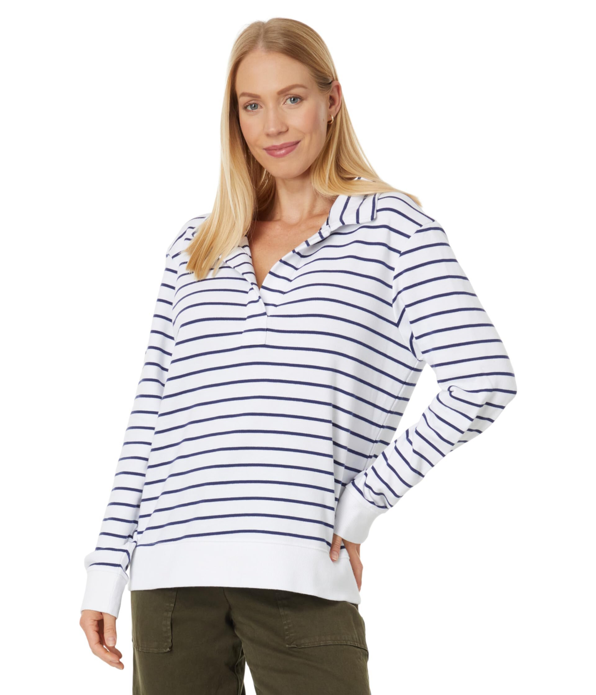 Женский Пуловер Vineyard Vines Striped Popover Vineyard Vines